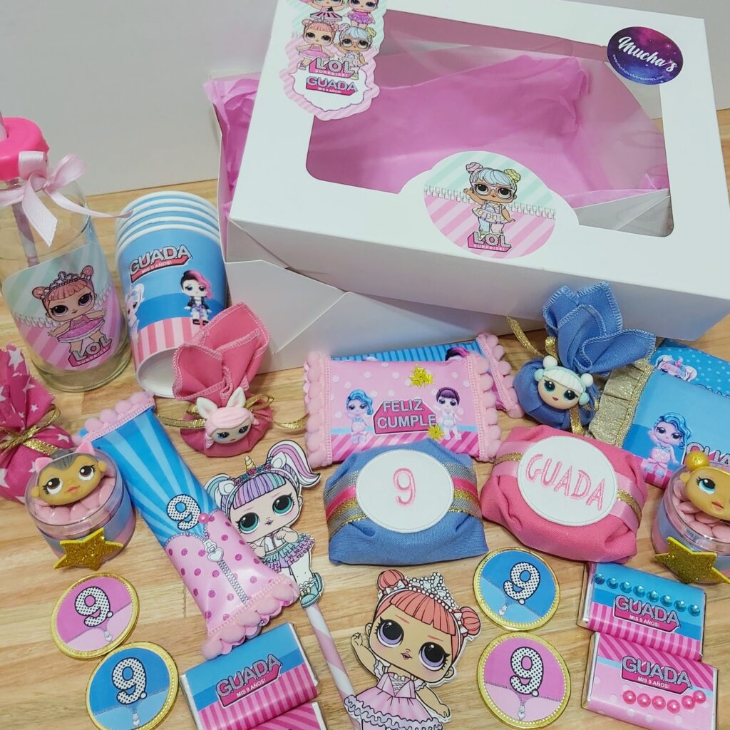 candy box personalizado infantil muñecas LOL surprise